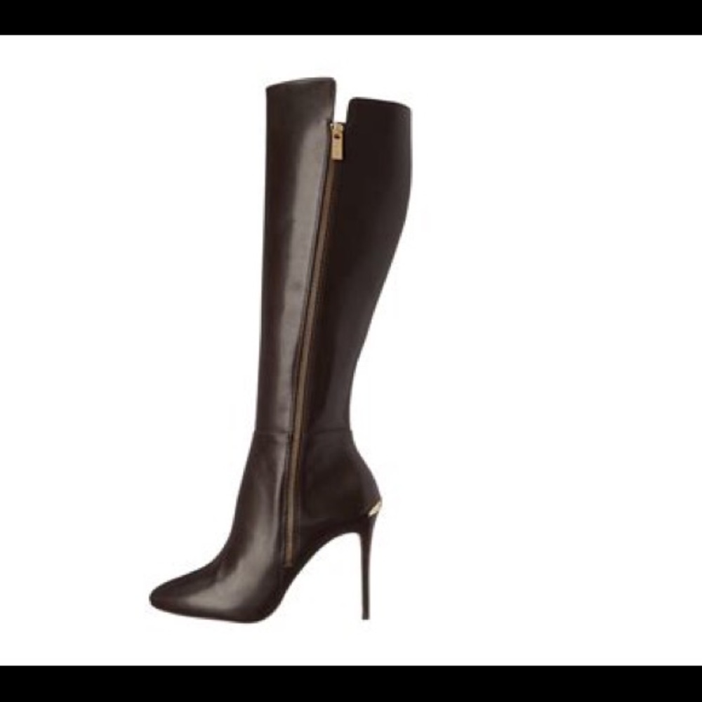 Michael Kors black leather Clara boot